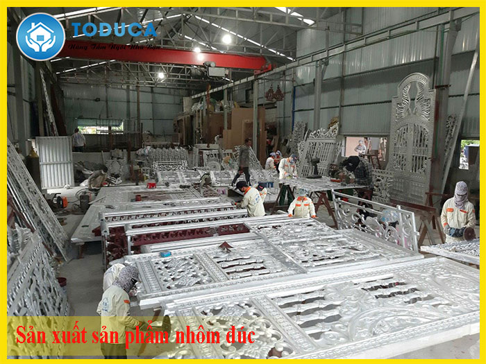 Sản xuất Cổng nhôm đúc tại Nam Định